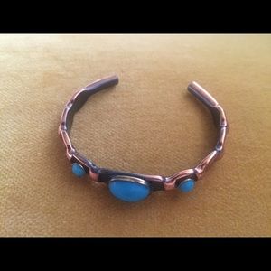 Copper and Turquoise Bracelet